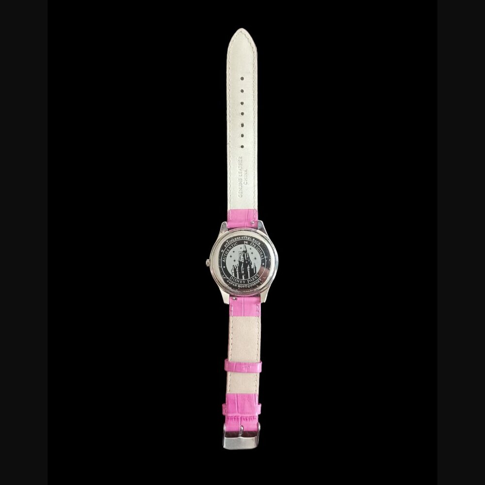 Limited Edition Disney Parkes Mickey Mouse Pink Leather Band Wristwatch 9.5" - Picture 6 of 9